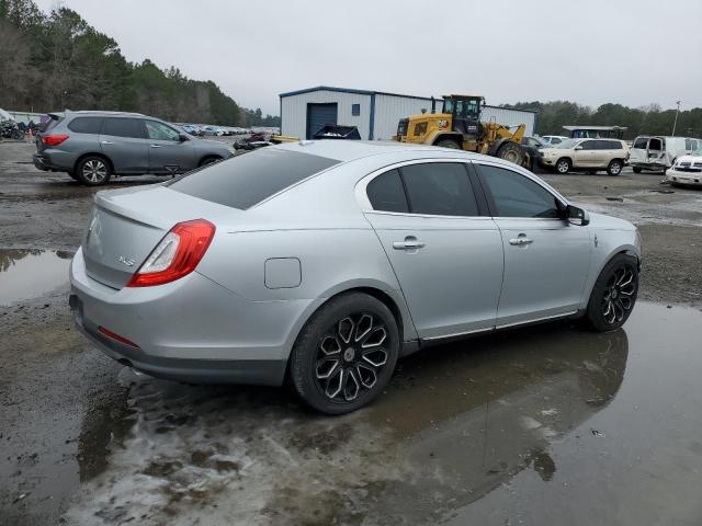 1LNHL9DK4DG607411 - 2013 LINCOLN MKS SILVER photo 3