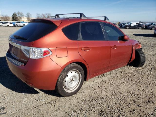 JF1GH61679H817600 - 2009 SUBARU IMPREZA 2.5I ORANGE photo 3