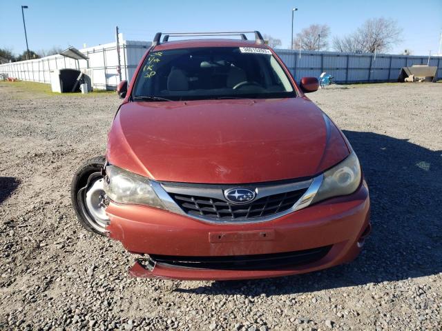 JF1GH61679H817600 - 2009 SUBARU IMPREZA 2.5I ORANGE photo 5