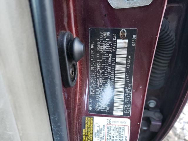 4T1BK36B56U131676 - 2006 TOYOTA AVALON XL BURGUNDY photo 12