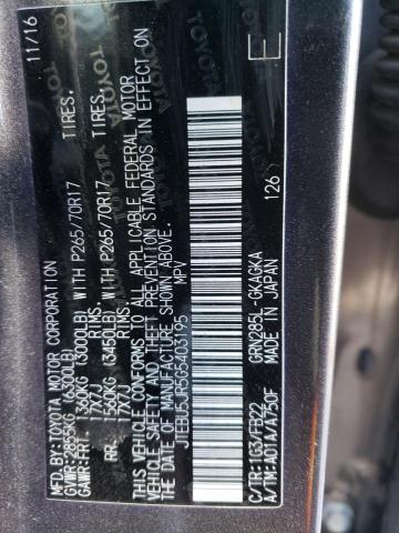 JTEBU5JR5G5403195 - 2016 TOYOTA 4RUNNER SR5/SR5 PREMIUM 灰色 照片 13