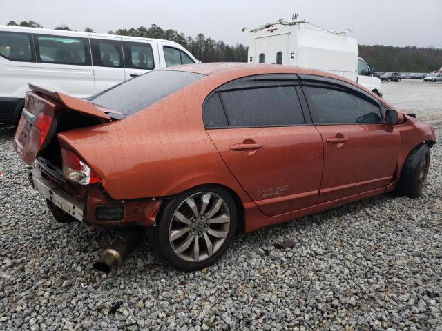 2HGFA55559H705413 - 2009 HONDA CIVIC SI ORANGE photo 3