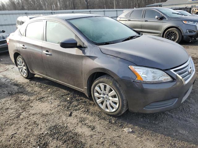 3N1AB7AP5FL683878 - 2015 NISSAN SENTRA S GRAY photo 4