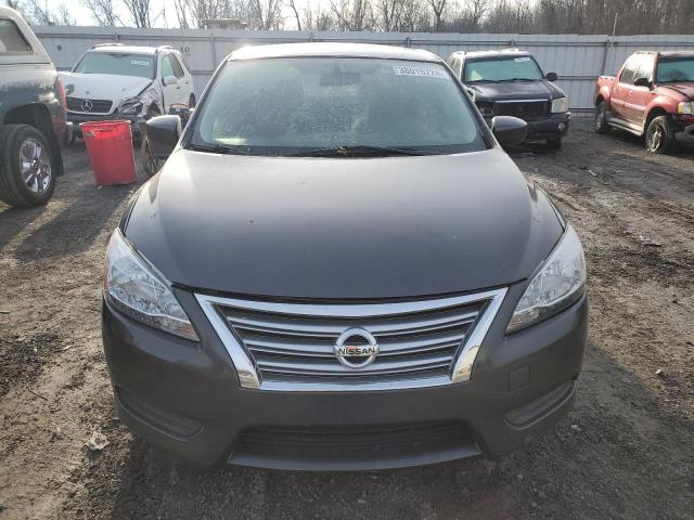 3N1AB7AP5FL683878 - 2015 NISSAN SENTRA S GRAY photo 5