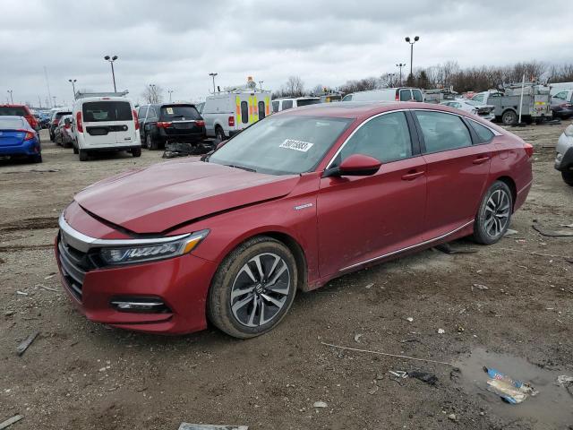 1HGCV3F55LA012129 - 2020 HONDA ACCORD HYBRID EXL RED photo 1