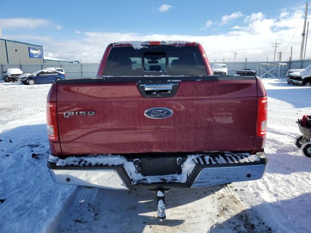 1FTEW1EPXHKD52521 - 2017 FORD F150 LARIA SUPERCREW RED photo 6