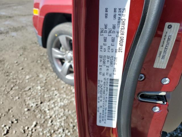 1C4NJPFA3ED671593 - 2014 JEEP PATRIOT LATITUDE RED photo 12