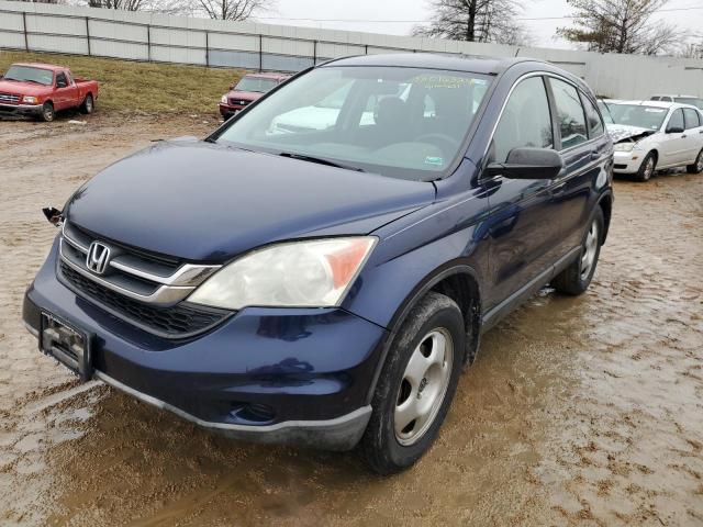 5J6RE3H31AL013763 - 2010 HONDA CR-V LX BLUE photo 1