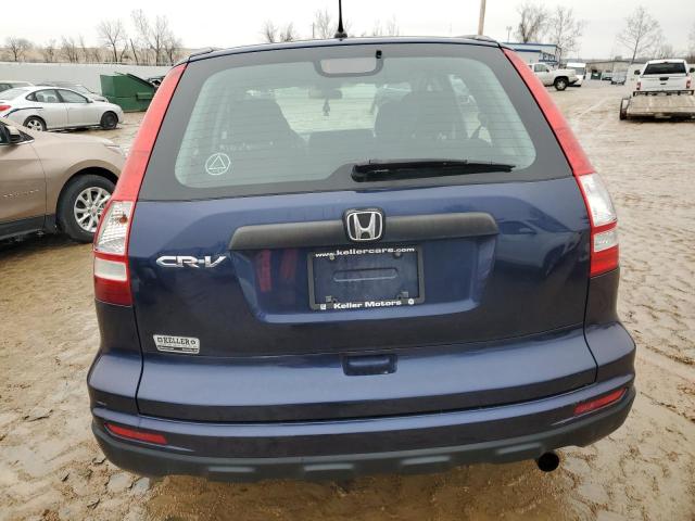 5J6RE3H31AL013763 - 2010 HONDA CR-V LX BLUE photo 6