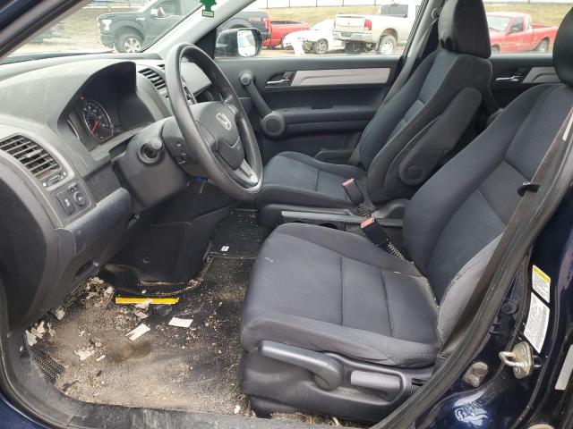 5J6RE3H31AL013763 - 2010 HONDA CR-V LX BLUE photo 7