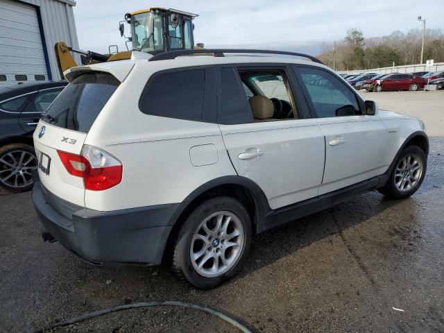 WBXPA734X5WC45353 - 2005 BMW X3 2.5I WHITE photo 3