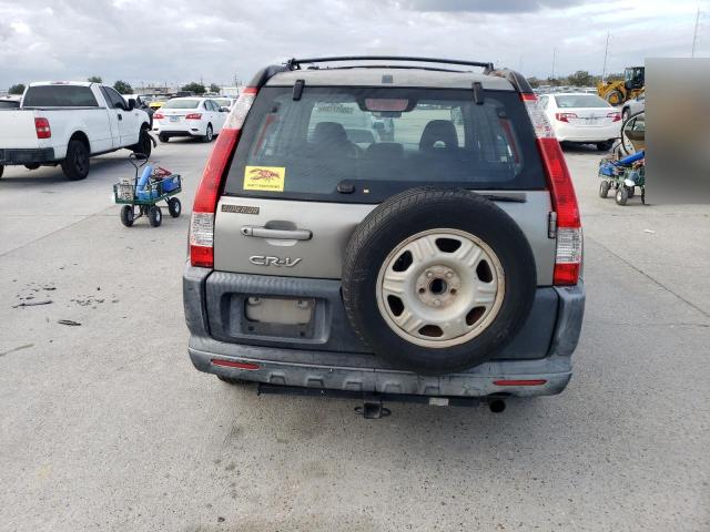 JHLRD68565C006487 - 2005 HONDA CR-V LX SILVER photo 6