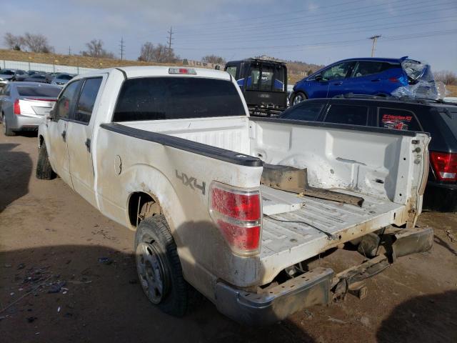 1FTFW1EF7DKD38274 - 2013 FORD F150 SUPERCREW WHITE photo 2