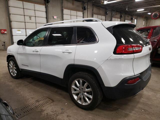 1C4PJLDB2FW765905 - 2015 JEEP CHEROKEE LIMITED WHITE photo 2