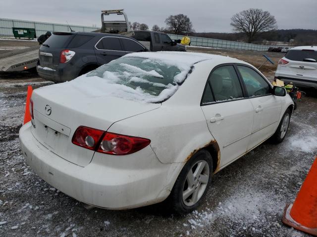 1YVFP80C235M26207 - 2003 MAZDA 6 I WHITE photo 3