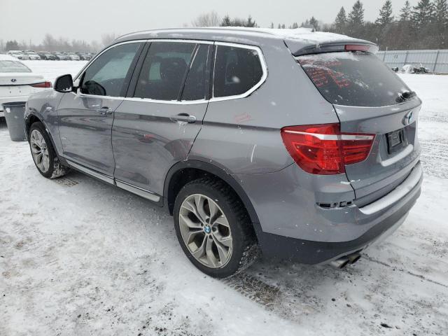 5UXWX9C54H0T05366 - 2017 BMW X3 XDRIVE28I GRAY photo 2