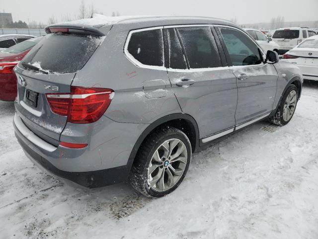 5UXWX9C54H0T05366 - 2017 BMW X3 XDRIVE28I GRAY photo 3