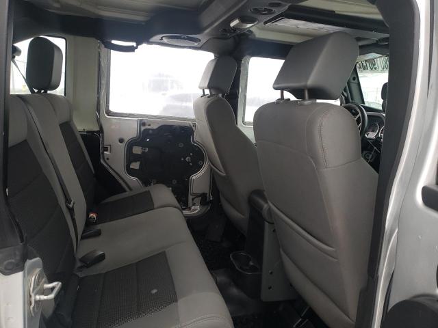 1J4BA3H13AL159206 - 2010 JEEP WRANGLER U SPORT ვერცხლისფერი ფოტო 10