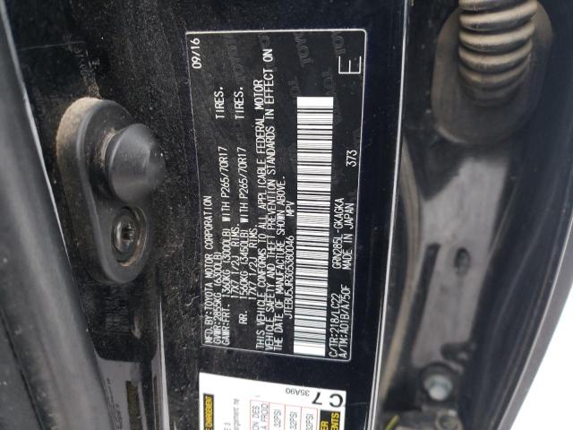 JTEBU5JR3G5380046 - 2016 TOYOTA 4RUNNER SR5/SR5 PREMIUM 黑色 照片 12