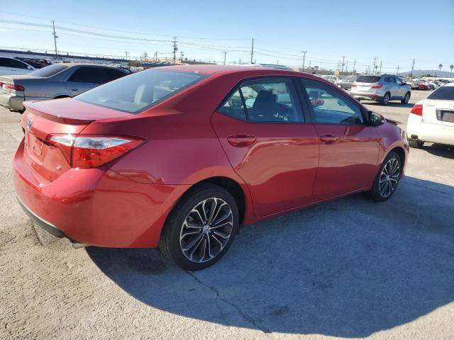 5YFBURHE9FP299505 - 2015 TOYOTA COROLLA L RED photo 3