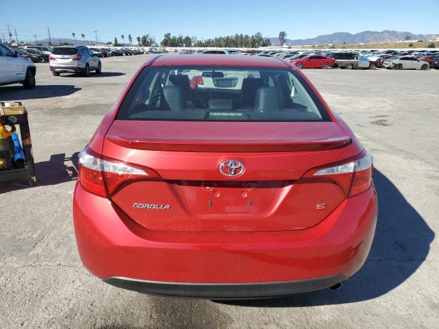 5YFBURHE9FP299505 - 2015 TOYOTA COROLLA L RED photo 6