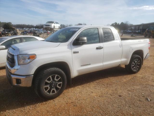 5TFUY5F14EX344565 - 2014 TOYOTA TUNDRA DOUBLE CAB SR/SR5 WHITE photo 1