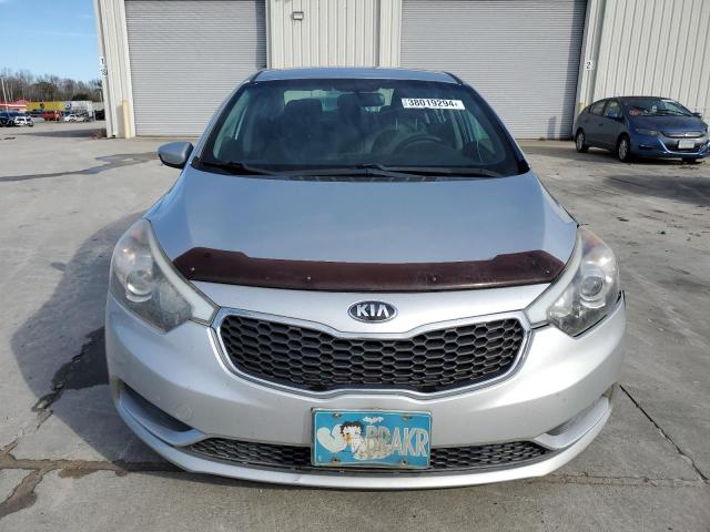 KNAFK4A66E5251255 - 2014 KIA FORTE LX SILVER photo 5