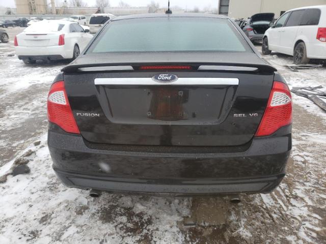 3FAHP08108R101861 - 2008 FORD FUSION SEL BLACK photo 6