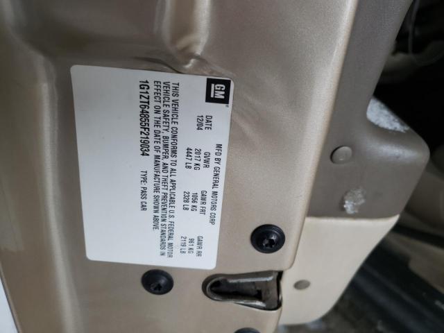 1G1ZT64855F219034 - 2005 CHEVROLET MALIBU MAXX LS GOLD photo 12