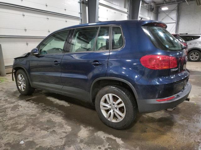 WVGBV3AX7DW560989 - 2013 VOLKSWAGEN TIGUAN S BLUE photo 2