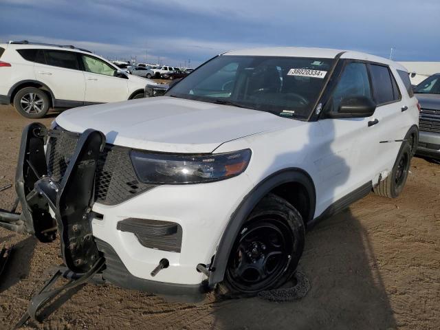 1FM5K8AW5MNA14515 - 2021 FORD EXPLORER POLICE INTERCEPTOR Weiß Foto 1