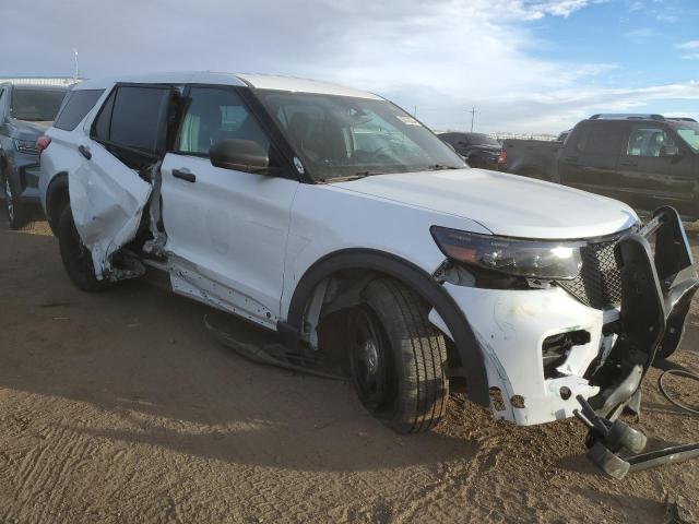 1FM5K8AW5MNA14515 - 2021 FORD EXPLORER POLICE INTERCEPTOR WHITE photo 4