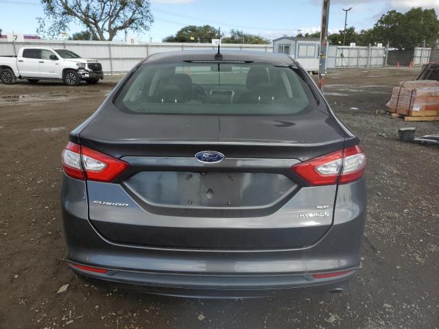 3FA6P0LU2FR167513 - 2015 FORD FUSION SE HYBRID GRAY photo 6