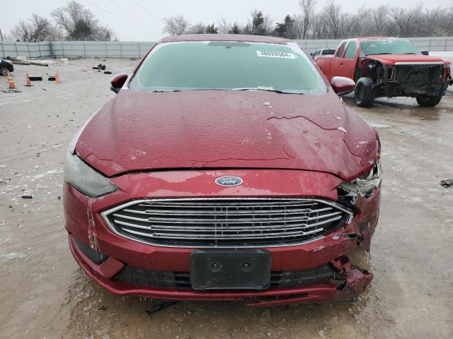 3FA6P0H78HR146087 - 2017 FORD FUSION SE RED photo 5