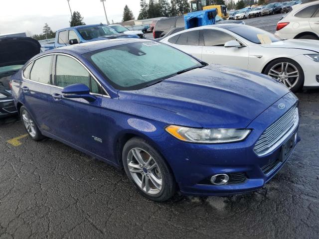 3FA6P0SU2GR241824 - 2016 FORD FUSION TITANIUM PHEV BLUE photo 4