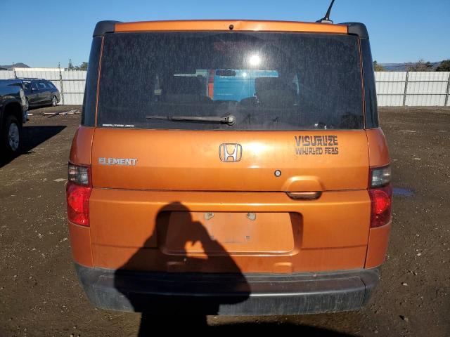 5J6YH28767L011029 - 2007 HONDA ELEMENT EX ORANGE photo 6