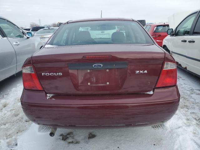 1FAFP34N16W233328 - 2006 FORD FOCUS ZX4 BURGUNDY photo 6