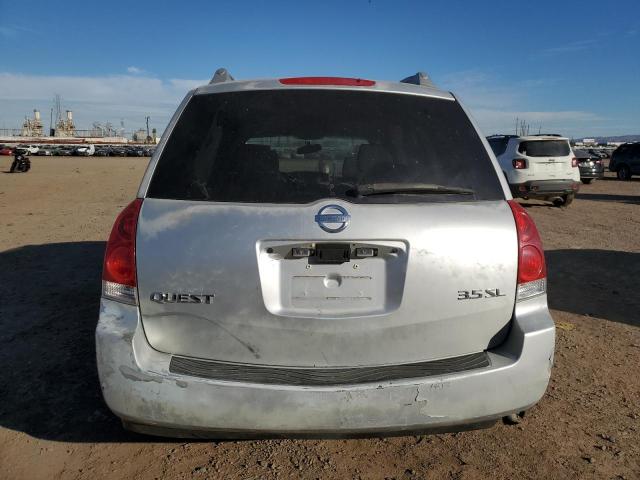 5N1BV28U04N311820 - 2004 NISSAN QUEST S SILVER photo 6