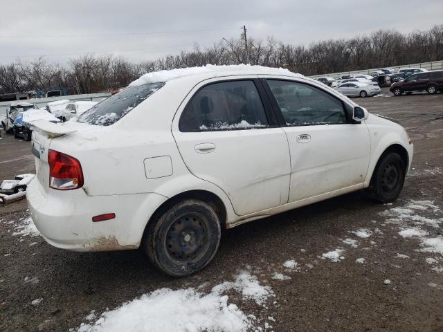 KL1TD56646B650271 - 2006 CHEVROLET AVEO BASE WHITE photo 3