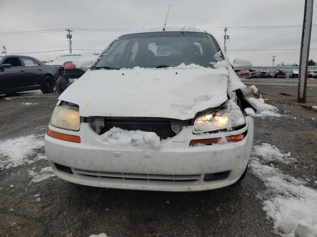 KL1TD56646B650271 - 2006 CHEVROLET AVEO BASE WHITE photo 5