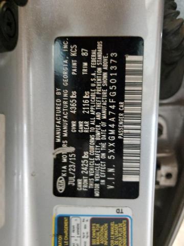 5XXGM4A74FG501373 - 2015 KIA OPTIMA LX TWO TONE photo 12