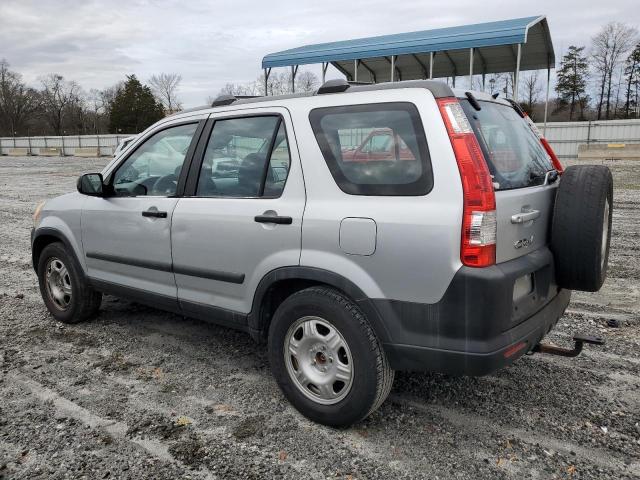 SHSRD68596U401810 - 2006 HONDA CR-V LX SILVER photo 2