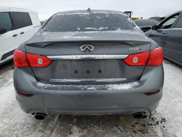 JN1FV7AR9HM872122 - 2017 INFINITI Q50 RED SPORT 400 GRAY photo 6