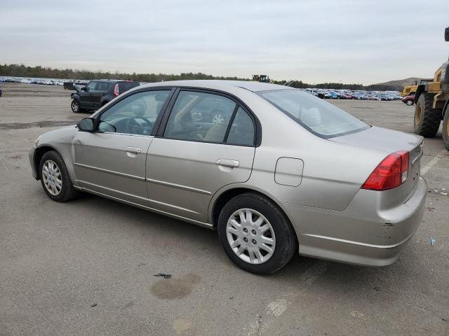 2HGES166X4H642472 - 2004 HONDA CIVIC LX BEIGE photo 2