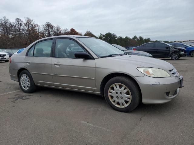 2HGES166X4H642472 - 2004 HONDA CIVIC LX BEIGE photo 4