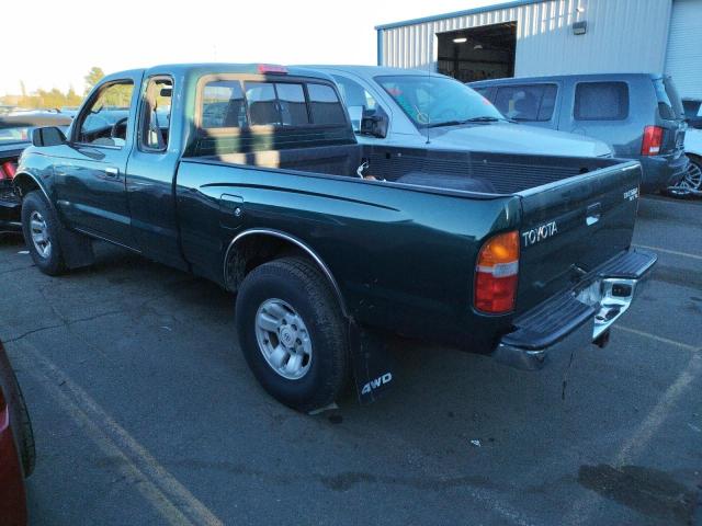 4TAWN72N5XZ490403 - 1999 TOYOTA TACOMA XTRACAB GREEN photo 2