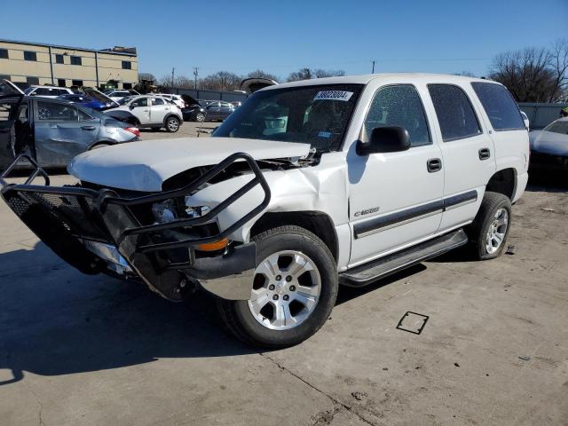 1GNEC13T01J238541 - 2001 CHEVROLET TAHOE C1500 WHITE photo 1