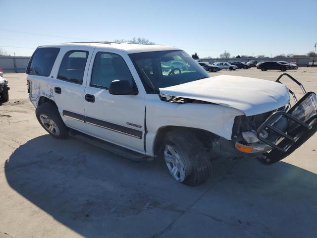 1GNEC13T01J238541 - 2001 CHEVROLET TAHOE C1500 WHITE photo 4