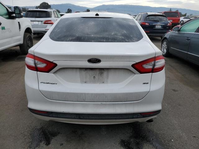 1FA6P0H70G5105972 - 2016 FORD FUSION SE WHITE photo 6