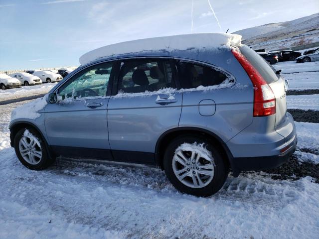 5J6RE4H7XAL054014 - 2010 HONDA CR-V EXL BLUE photo 2